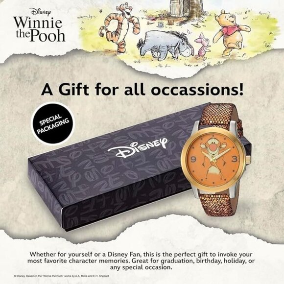 NWT - Disney Winnie The Pooh Adult Casual Sport Analog Quartz Watch - Picture 9 of 16